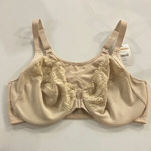 Delimira NWT - Front Closure Underwire Lace Detail Bra - Beige